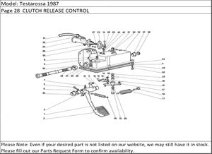 Testarossa 1987 Page 28  CLUTCH RELEASE CONTROL