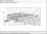 Testarossa 1987 Page 3  CYLINDER HEAD (RIGHT)