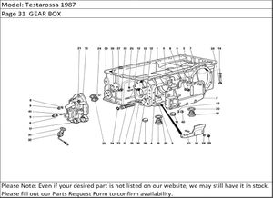 Testarossa 1987 Page 31  GEAR BOX