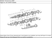 Testarossa 1987 Page 33  LAY SHAFT GEARS