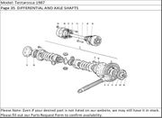 Testarossa 1987 Page 35  DIFFERENTIAL AND AXLE SHAFTS