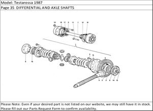 Testarossa 1987 Page 35  DIFFERENTIAL AND AXLE SHAFTS