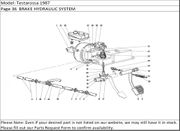 Testarossa 1987 Page 36  BRAKE HYDRAULIC SYSTEM