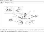 Testarossa 1987 Page 37  BRAKE SYSTEM