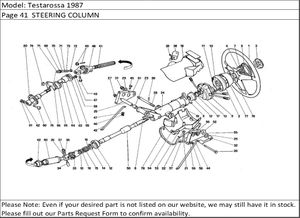 Testarossa 1987 Page 41  STEERING COLUMN