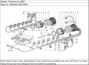 Testarossa 1987 Page 47  ENGINE IGNITION