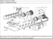 Testarossa 1987 Page 47  ENGINE IGNITION