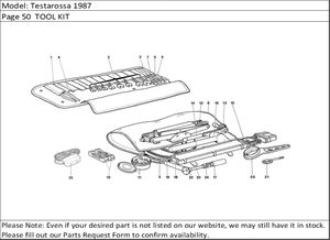 Testarossa 1987 Page 50  TOOL KIT