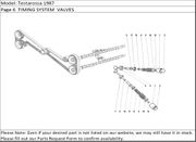 Testarossa 1987 Page 6  TIMING SYSTEM  VALVES