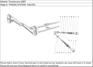 Testarossa 1987 Page 6  TIMING SYSTEM  VALVES