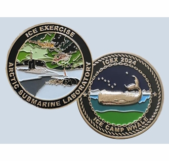 Arctic Submarine Laboratory ICEX 2024 Challenge Coin