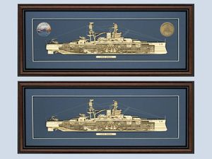 Customized Pennsylvania Class Battleship Cutaway
