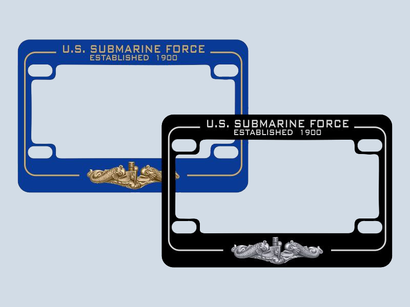 Submarine License Plate Frames