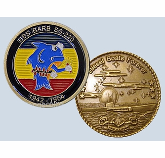 チャレンジコイン USS Barb SS 220 Challenge Coin