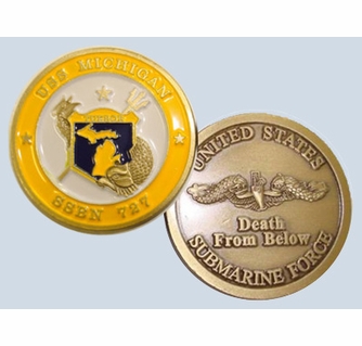 USS Michigan Challenge Coin
