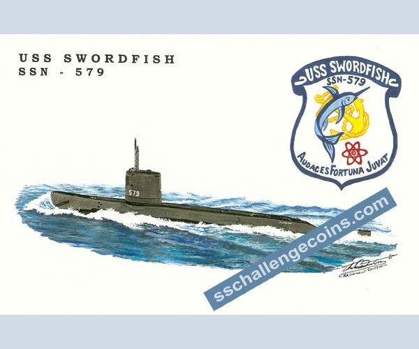 Submarine Art USS Swordfish SSN579