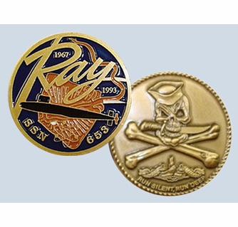USS Ray Challenge Coin
