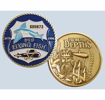 USS Flying Fish Challenge Coin