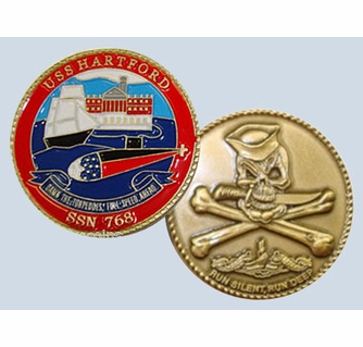 USS Hartford Challenge Coin