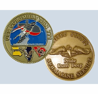 USS Columbia Challenge Coin