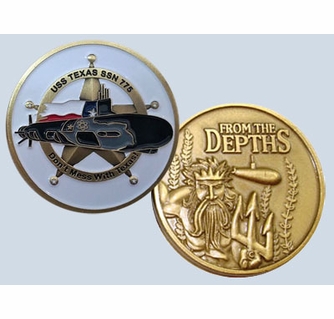 USS Texas SSN 775 Challenge Coin