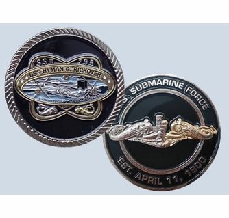USS Hyman G Rickover Challenge Coin