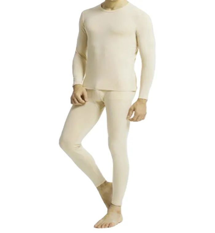 Men's Natural Thermal Cotton Top And Bottom Set $ 9.99 each