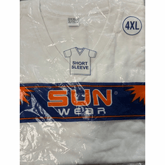 V neck white T shirt  2.66 each $ 31.99 a dozen