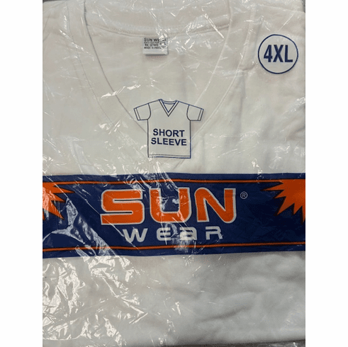 V neck white T shirt  2.66 each $ 31.99 a dozen