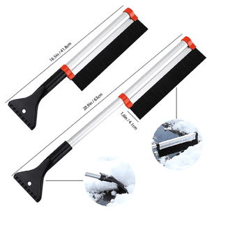 2 in 1 extendable Snow Brush 25.in 12/bx