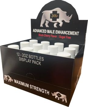24k Black Cherry Shots For Men 12/bx