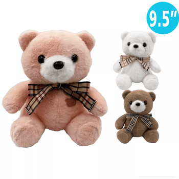 9.5" TEDDY BEAR PLUSH 6/BX