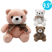 9.5" TEDDY BEAR PLUSH 6/BX