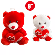 TEDDY BEAR WITH HEART 9"
