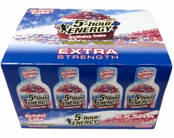 5-Hour Energy Extra Strength Birthday Cake 12/box