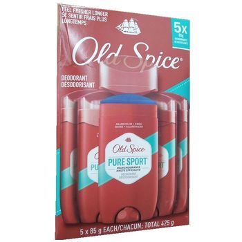 OLD SPICE DEODORANT STICK Pure Sport 85gm 5pk