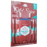 OLD SPICE DEODORANT STICK Pure Sport 85gm 5pk