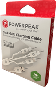 Power Peak 3 in 1 Cable 3ft 6/bx