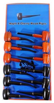 Wooden Pipes 12/ct Display (economy)