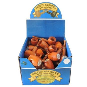 Miniature Wooden Pipe 36/dspl (economy)