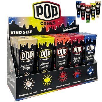 Pop Cones Flavor Activated TipsAssorted King 3pk 25/bx