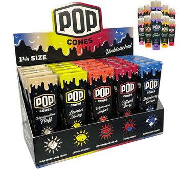 Pop Cones Flavor Activated TipsAssorted 1.25 6pk 25/bx