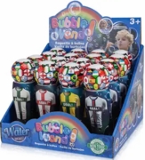 NO SPILL Soccer Bubble Wand 16ct display