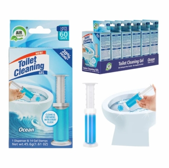 Air Fusion Toilet Cleaning Gel 1.6oz Ocean Fresh 12/Display