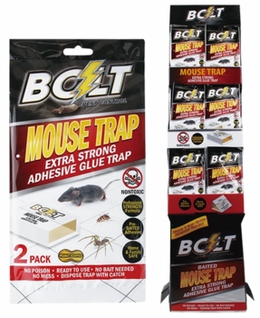Bolt Mouse Traps 2pk 144pc Floor Display