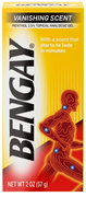 BENGAY Vanishing scent 2oz Tube 6/bx