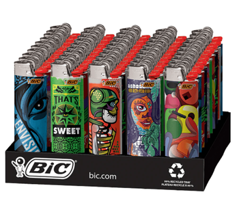 Bic Street Art Lighter 50/tray