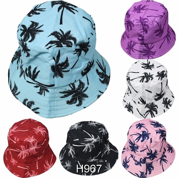 Bucket Hat Palm Trees 12/bx