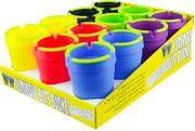 Butt Bucket Extinguisher Car Ashtray 12/dspl Neon-W/glow Rim