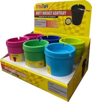 Butt Bucket JUMBO Car Ashtray 6/dspl NEON